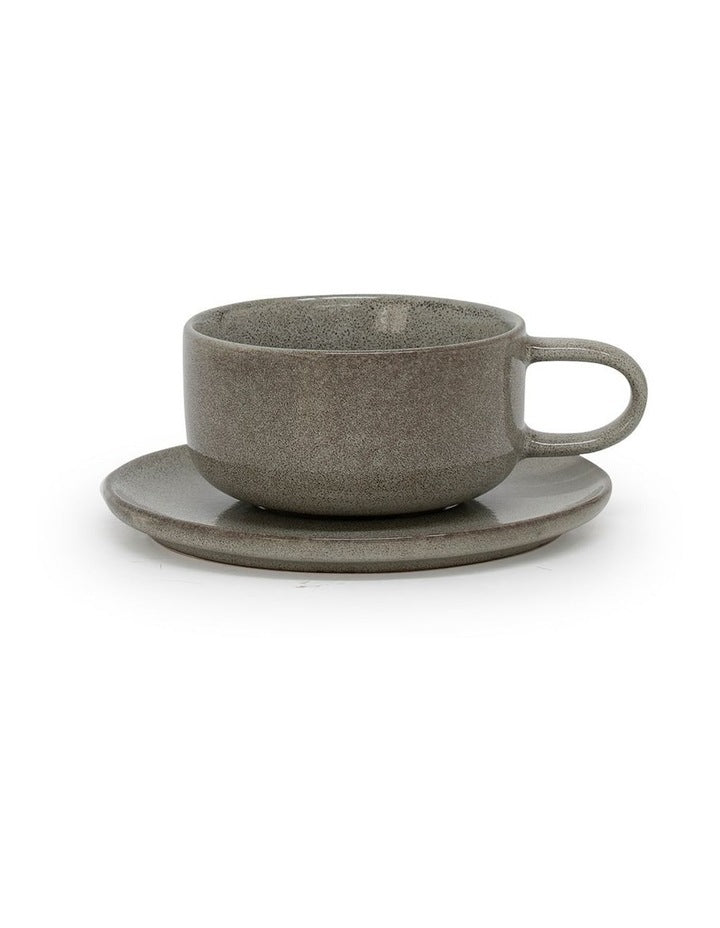 Relic Tea Cup and Saucer Set 260ml in Green