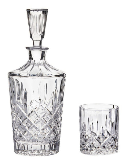Bond Harding Decanter And Tumbler Set 5 Piece in Clear