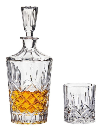 Bond Harding Decanter And Tumbler Set 5 Piece in Clear