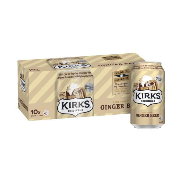 KIRKS SOFT DRINK:GINGER BEER:.:10PACK