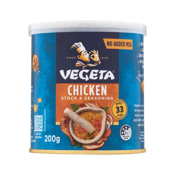 VEGETA GLUTEN FREE REAL CHICKEN STOCK POWDER CANNED 200G