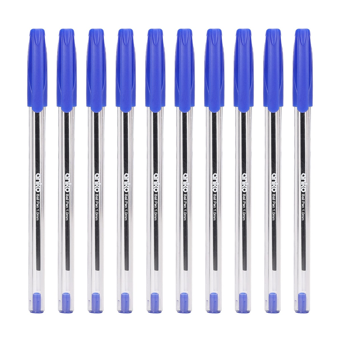 10 Pack Ballpoint Pens - Blue
