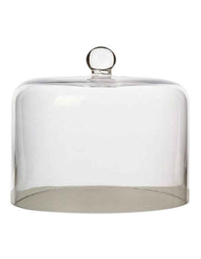 Diamante Straight Sided Cake Dome 19x15cm Gift Boxed in Clear