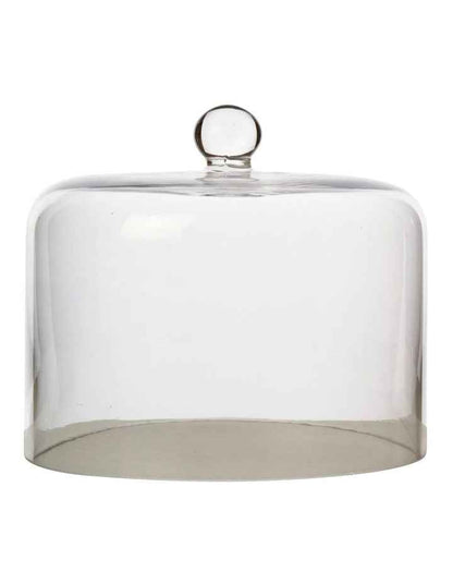 Diamante Straight Sided Cake Dome 19x15cm Gift Boxed in Clear