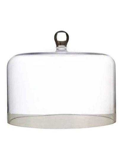 Diamante Straight Sided Cake Dome 26x20cm Gift Boxed in Clear