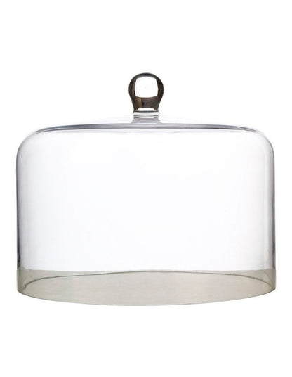 Diamante Straight Sided Cake Dome 26x20cm Gift Boxed in Clear
