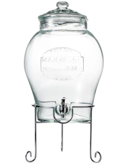 Olde English Beverage Drink Dispenser With Stand 11L Gift Boxed in Silver