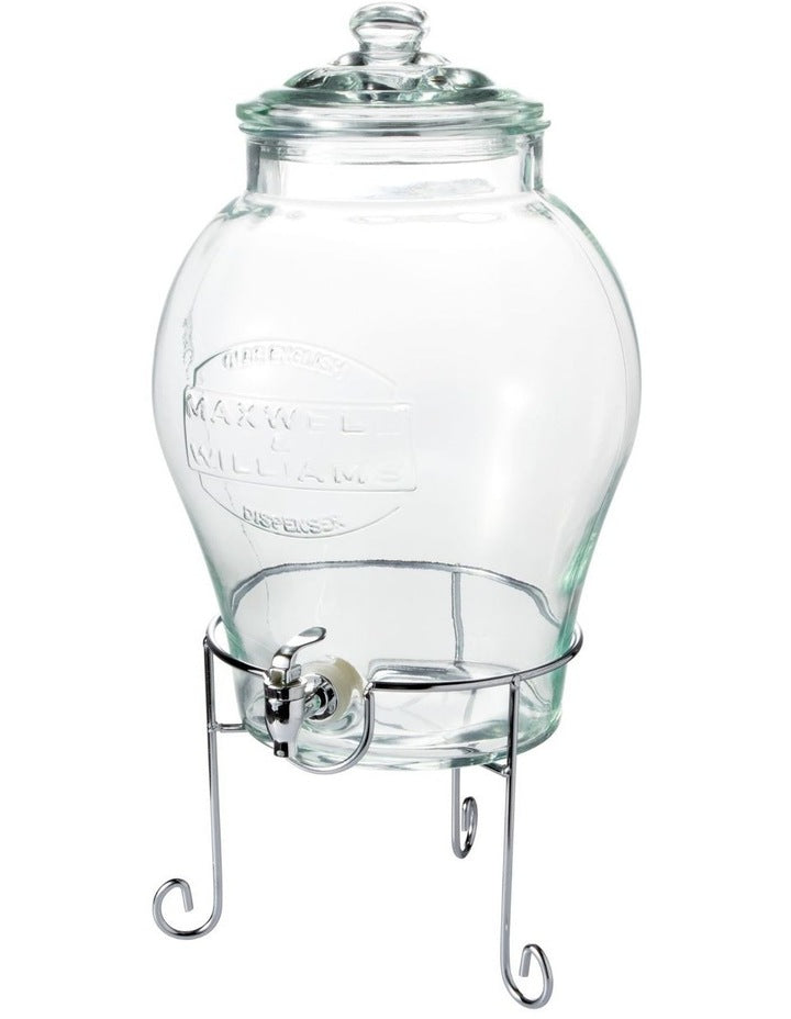 Olde English Beverage Drink Dispenser With Stand 11L Gift Boxed in Silver