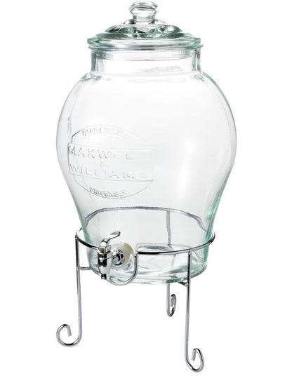 Olde English Beverage Drink Dispenser With Stand 11L Gift Boxed in Silver