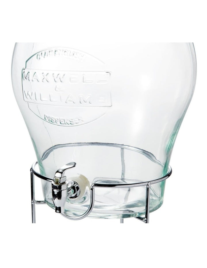 Olde English Beverage Drink Dispenser With Stand 11L Gift Boxed in Silver