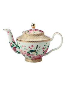 Teas And C's Silk Road Teapot With Infuser 500ml Gift Boxed in White