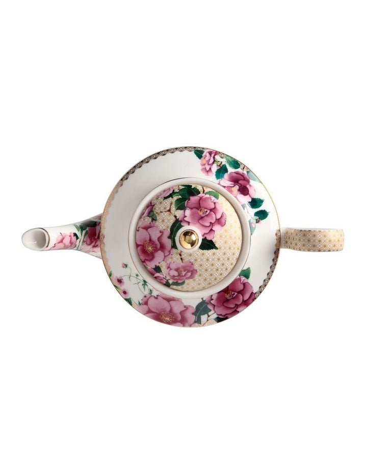 Teas And C's Silk Road Teapot With Infuser 500ml Gift Boxed in White