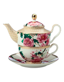 Teas And C's Silk Road Tea For One With Infuser 380ml Gift Boxed in White