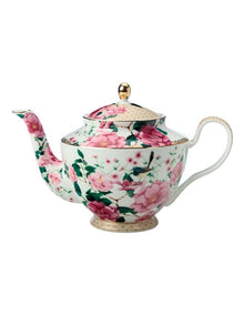 Teas and C's Silk Road Teapot With Infuser 1L Gift Boxed in White