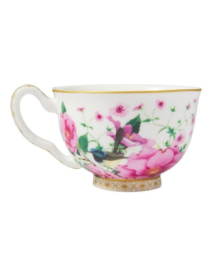 Teas & C's Silk Road Demi Cup & Saucer 85ml Set of 2 Gift Boxed in White