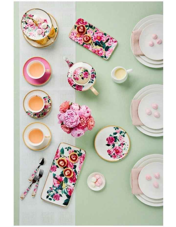 Teas & C's Silk Road 2 Tiered Gift Boxed Cake Stand in White