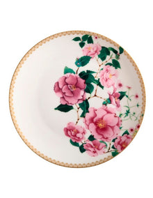 Teas & C's Silk Road Coupe Plate 19.5cm Gift Boxed in White