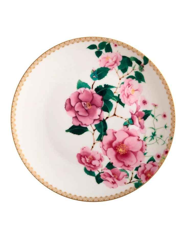 Teas & C's Silk Road Coupe Plate 19.5cm Gift Boxed in White