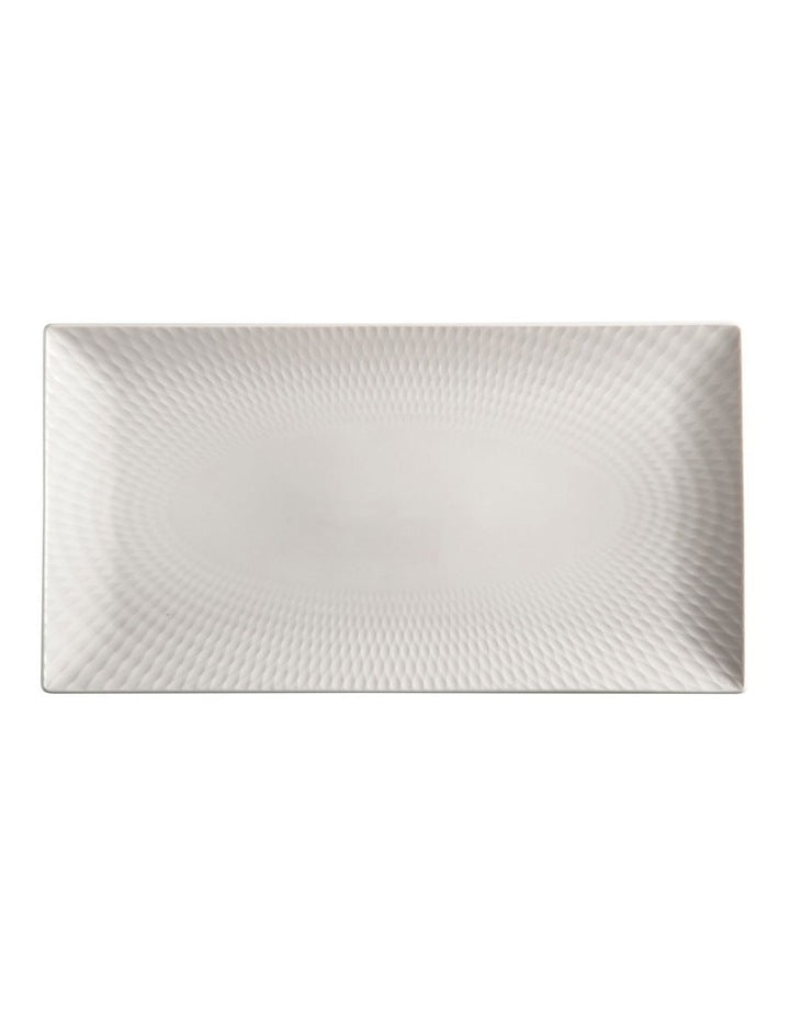 White Basics Diamonds Rectangular Platter 35x19cm in White