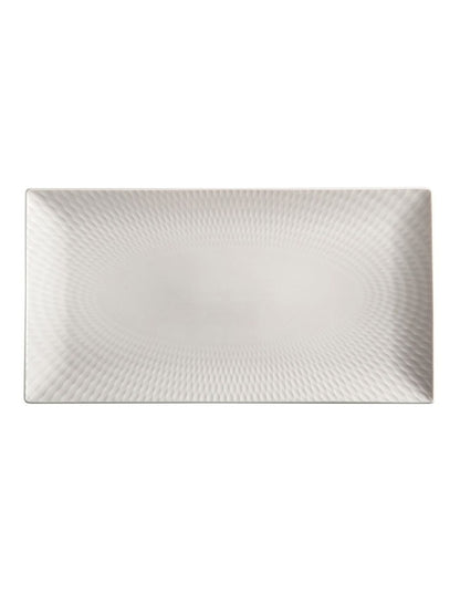 White Basics Diamonds Rectangular Platter 35x19cm in White