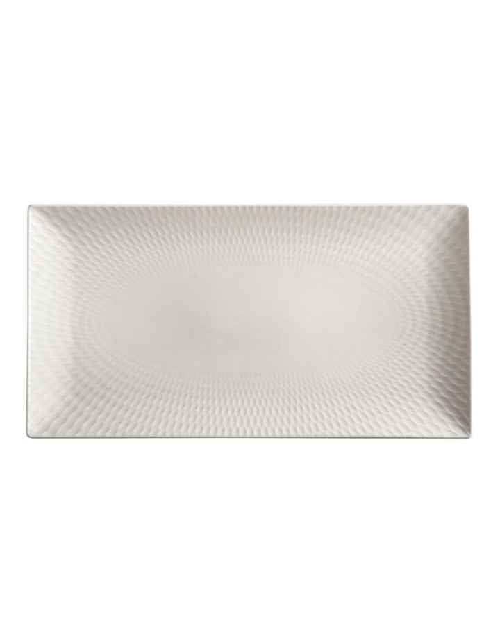 White Basics Diamonds Rectangular Platter 35x19cm in White