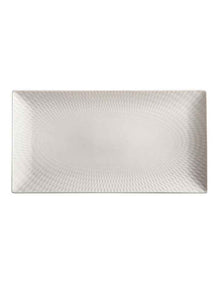 White Basics Diamonds Rectangular Platter 35x19cm in White