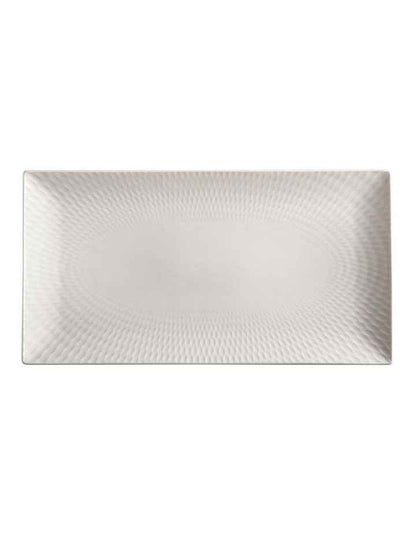 White Basics Diamonds Rectangular Platter 35x19cm in White