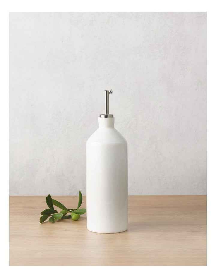 White Basics Oil Bottle Boxed 500ml in White