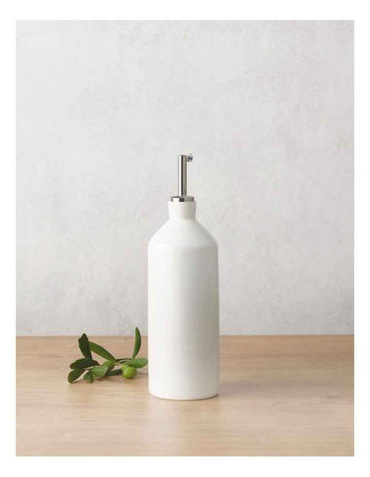 White Basics Oil Bottle Boxed 500ml in White