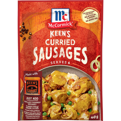 McCormicks Keens Curried Sausages 40g