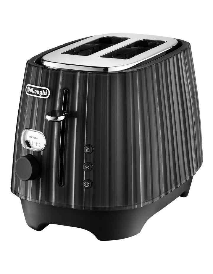 Ballerina 2 Slice Toaster in Furnace Black CTD2003BK
