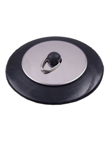Stainless Steel Deluxe Bath/Sink Plug in Black