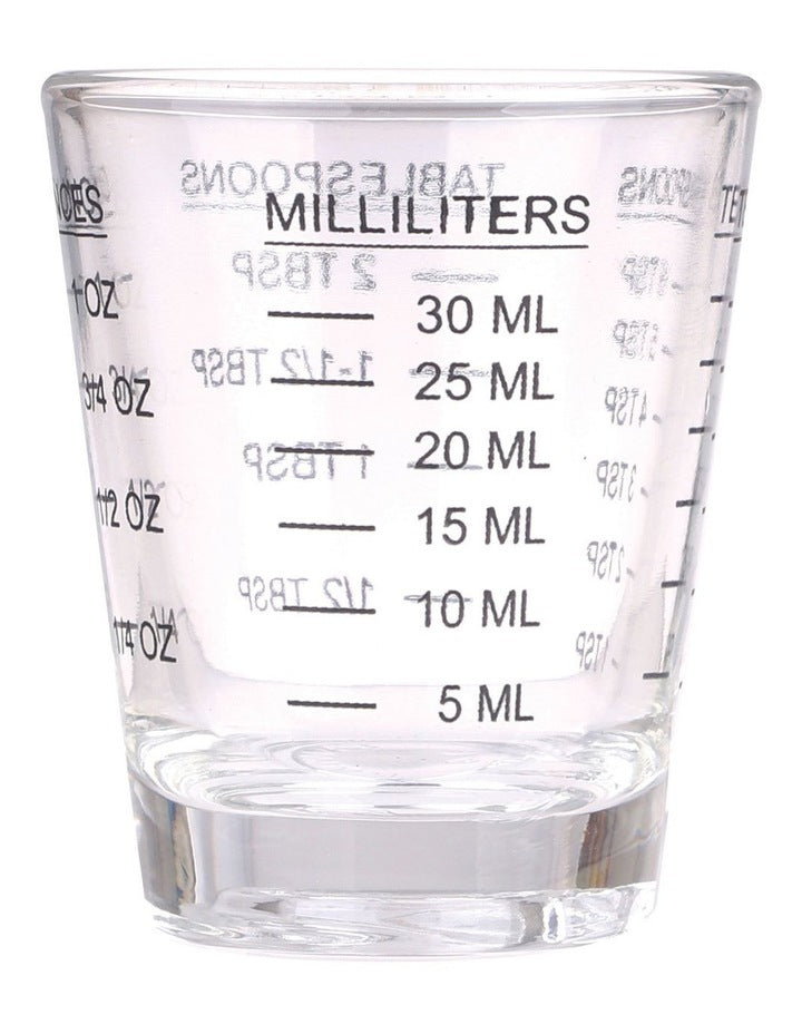 Multipurpose Measure Glass 30ml in Clear