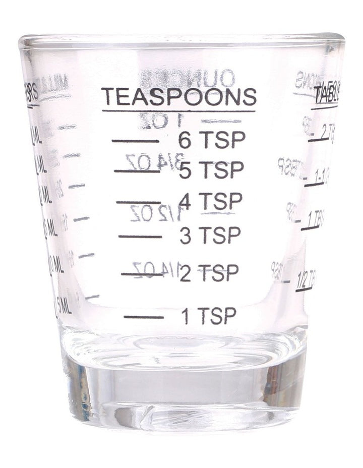 Multipurpose Measure Glass 30ml in Clear