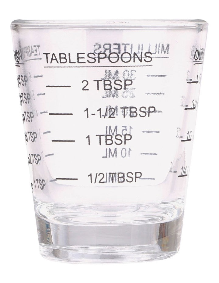 Multipurpose Measure Glass 30ml in Clear