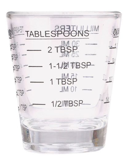 Multipurpose Measure Glass 30ml in Clear