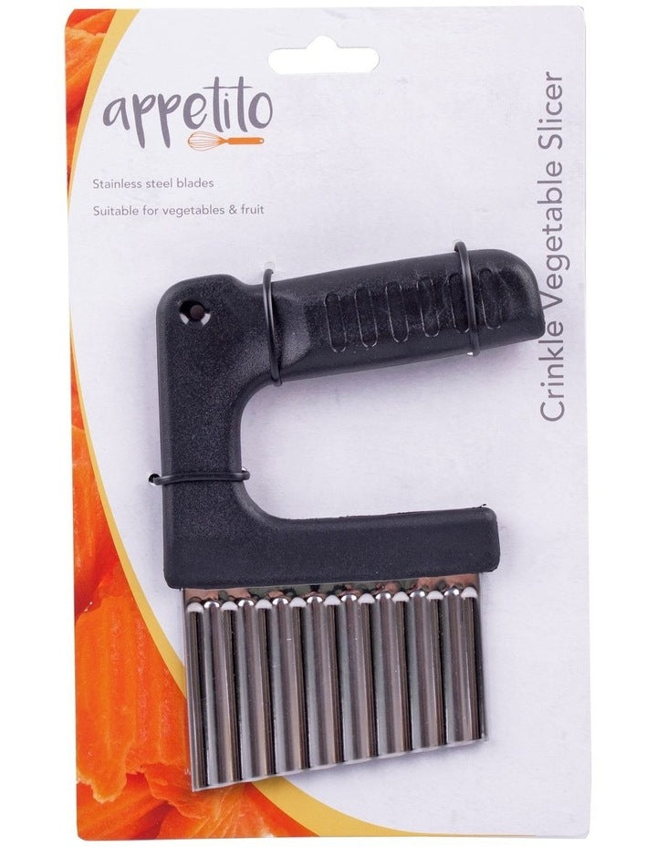 Crinkle Vegetable Slicer in Black