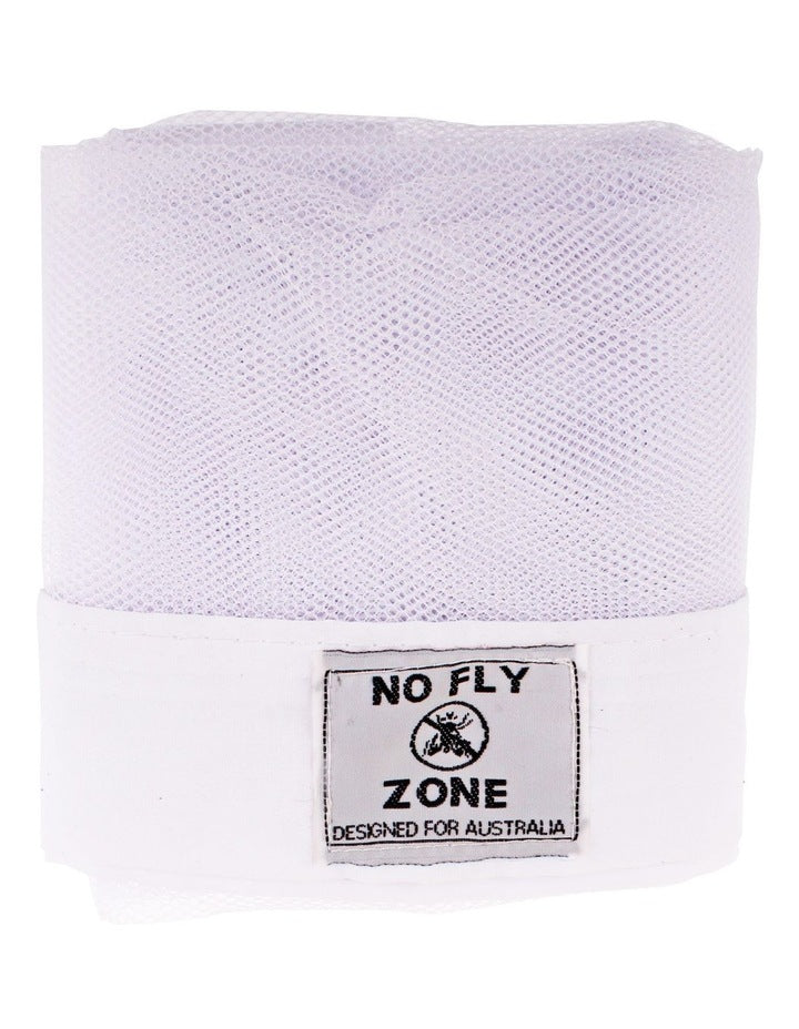 No Fly Zone Table-Throw Food Cover in White