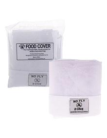 No Fly Zone Table-Throw Food Cover in White