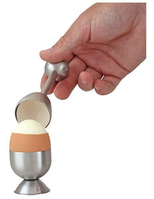 Stainless Steel Egg Topper in Silver