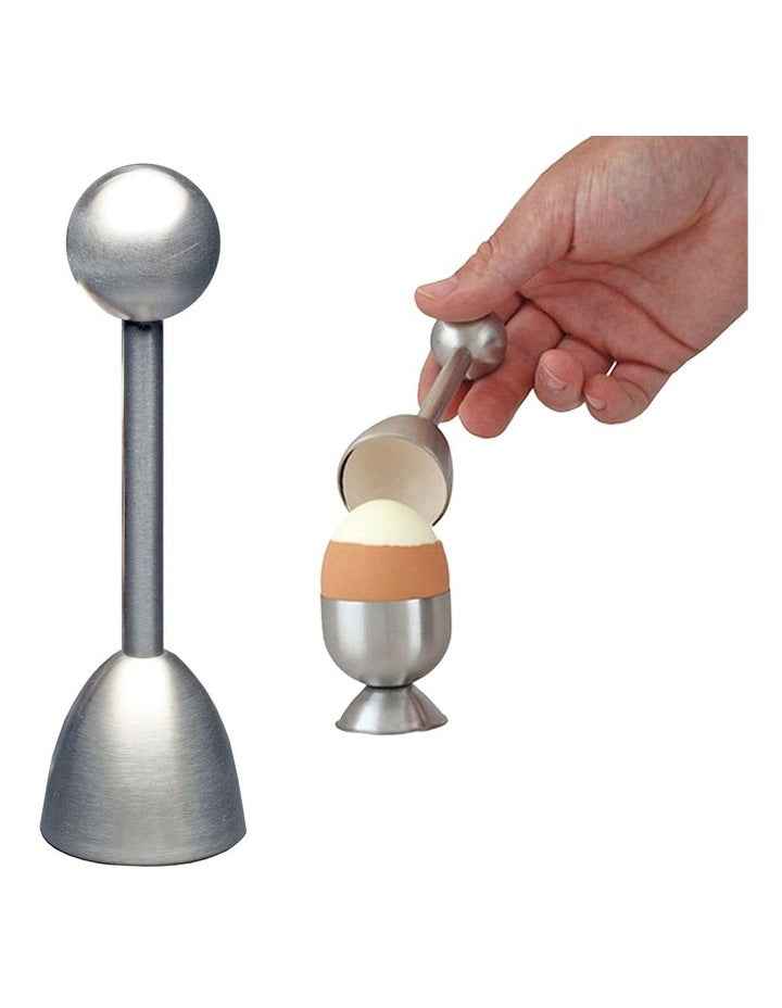 Stainless Steel Egg Topper in Silver