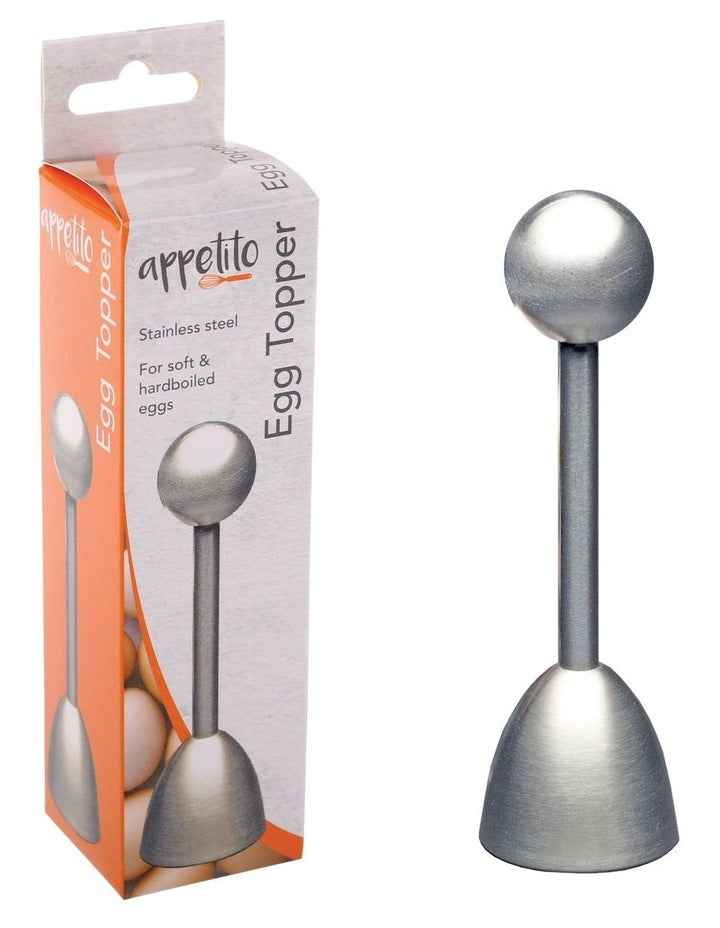 Stainless Steel Egg Topper in Silver