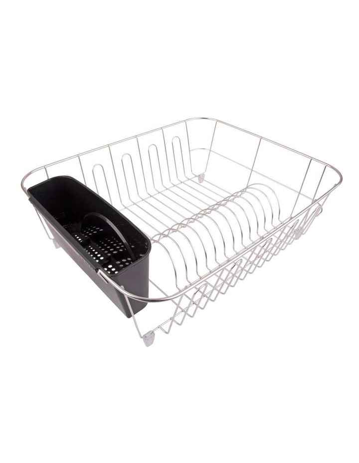 Large Dish Drainer With Caddy 44.5cm in Stainless Steel