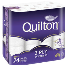 Quilton Toilet Tissue 3 Ply White 180 Sheets 24 Pack