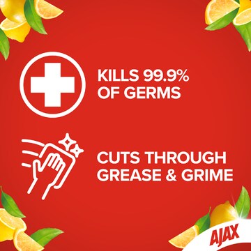 Ajax Antibacterial Disinfectant Cleaning Wipes Fresh Lemon 110 pack