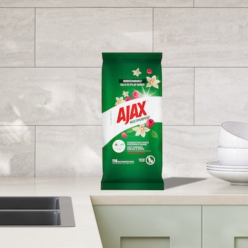 Ajax Multipurpose Disinfectant Wipes Vanilla Berries 110 pack