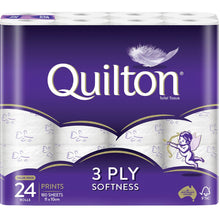 Quilton Toilet Tissue 3 Ply Prints 180 Sheets 24 Pack