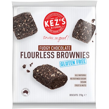 Kez's Kitchen Fudgy Chocolate Flourless Brownies 210g