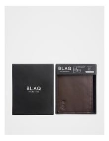 L Fold Side Zip Wallet Brown