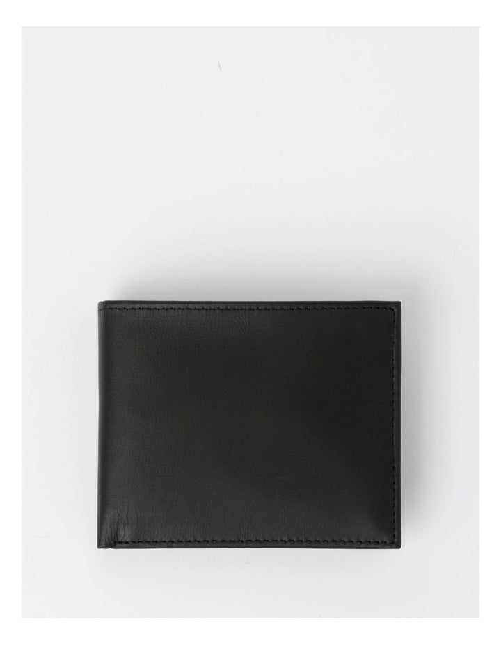 L Fold With Removable Pass Case Wallet in Black